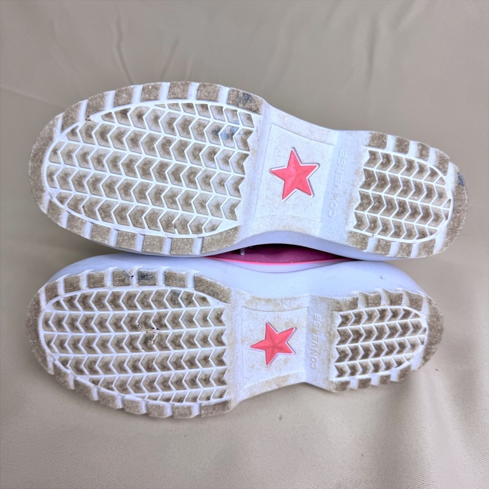 Converse High Topped Sneaker Glitter Pink & White - Picture 7 of 8